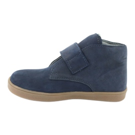 Stivali con velcro Mazurek 1101 blu navy 2