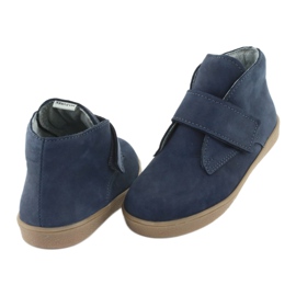 Stivali con velcro Mazurek 1101 blu navy 4