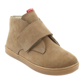 Stivali con velcro Mazurek 1101 beige scuro 1