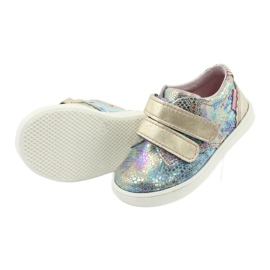 Scarpe in pelle olografica per ragazze per velcro 1327 viola mazurek 5