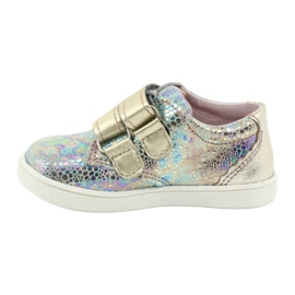 Scarpe in pelle olografica per ragazze per velcro 1327 viola mazurek 2