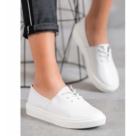 Filippo Sneakers in pelle alla moda bianco 1