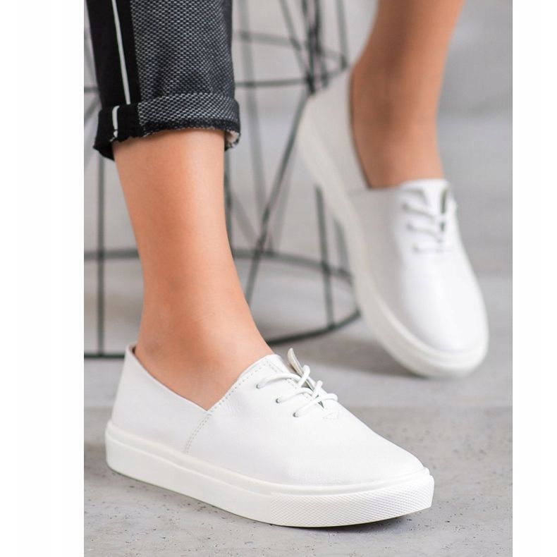 Filippo Sneakers in pelle alla moda bianco 1