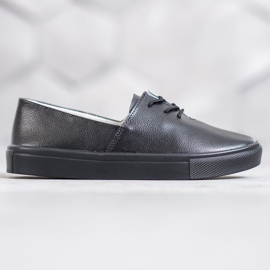 Filippo Sneakers in pelle alla moda nero 2