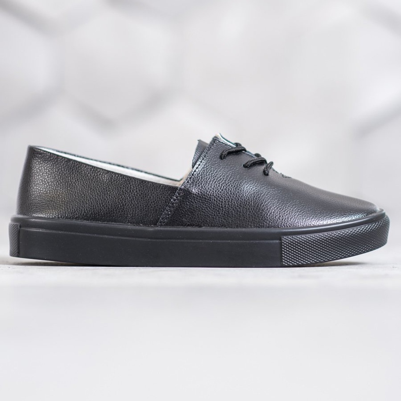 Filippo Sneakers in pelle alla moda nero 2