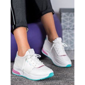 SHELOVET Scarpe Allacciate In Ecopelle bianca 1
