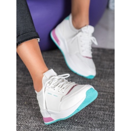 SHELOVET Scarpe Allacciate In Ecopelle bianca 2