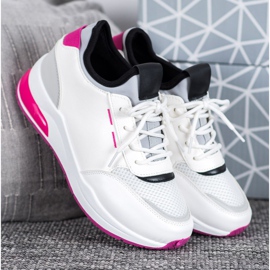 SHELOVET Scarpe Allacciate In Ecopelle bianca 1