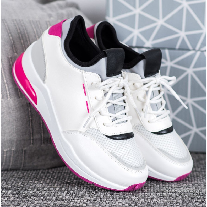 SHELOVET Scarpe Allacciate In Ecopelle bianca 1