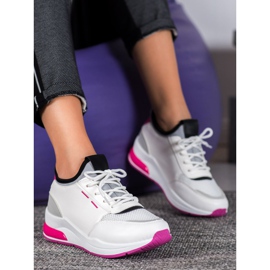 SHELOVET Scarpe Allacciate In Ecopelle bianco 2