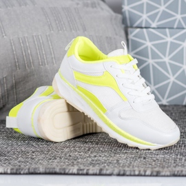 SHELOVET Scarpe bianche legate bianca 1