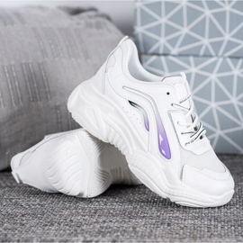 SHELOVET Sneakers alla moda sulla piattaforma bianco 1