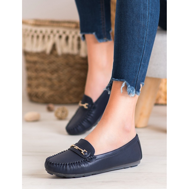 Fama Mocassini eleganti blu navy blu 2