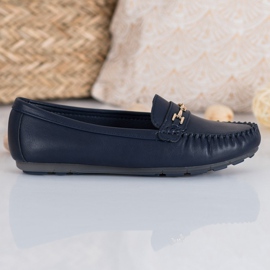 Fama Mocassini eleganti blu navy blu 1