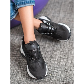 SHELOVET Sneakers con plateau con stampa serpente nero 1