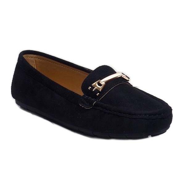Mocassini neri con fibbia FM2958-2 nero 1