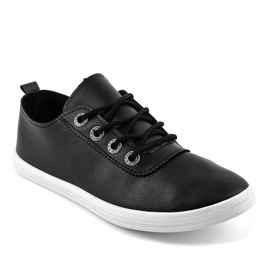 Sneakers classiche nere W9786-1 nero 1