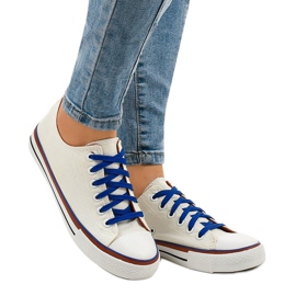Classiche sneakers basse bianche W03 bianca 1