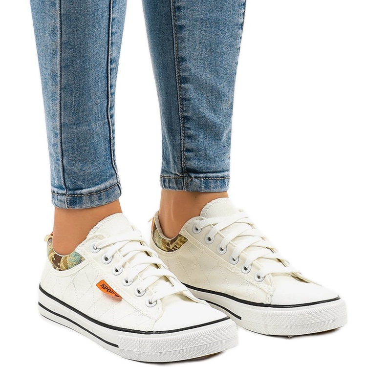 Sneakers bianche classiche W11 bianco 1