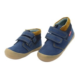 Stivali con velcro da bambino Mazurek 1355, blu navy/marrone 3