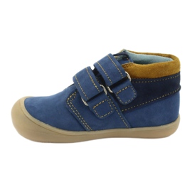 Stivali con velcro da bambino Mazurek 1355, blu navy/marrone 2