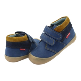 Stivali con velcro da bambino Mazurek 1355, blu navy/marrone 4