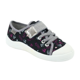 Scarpe per bambini Befado 251Y142 nero rosa grigio 1