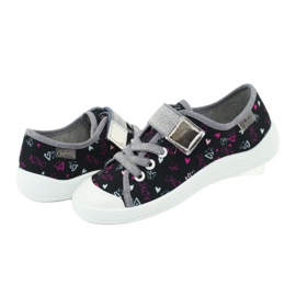 Scarpe per bambini Befado 251Y142 nero rosa grigio 4