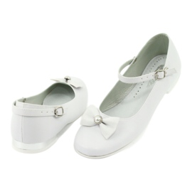 Miko Ballerina di comunione bianca per bambini con un prua 806 2
