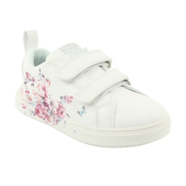 Sneaker American Club Velcro fiori ES11 bianco rosso blu 1