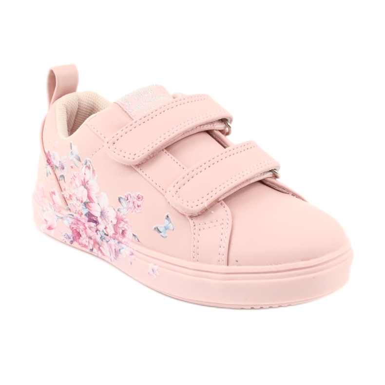 Sneaker American Club Velcro fiori ES11 rosso viola blu rosa 1