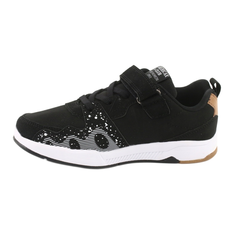 Scarpe sportive per bambini American club BS03 nere bianco nero 2
