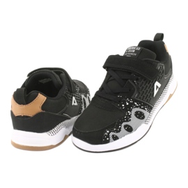 Scarpe sportive per bambini American club BS03 nere bianco nero 4