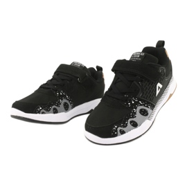 Scarpe sportive per bambini American club BS03 nere bianco nero 3