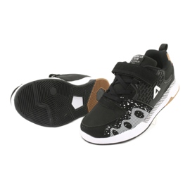 Scarpe sportive per bambini American club BS03 nere bianco nero 5