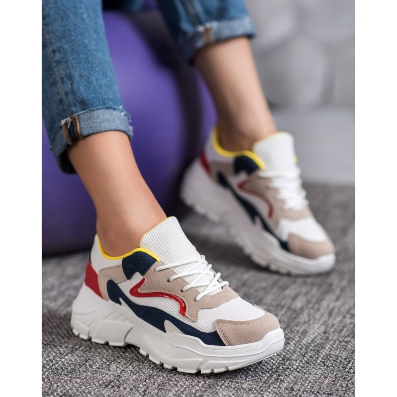 SHELOVET Sneakers in tessuto multicolore 1