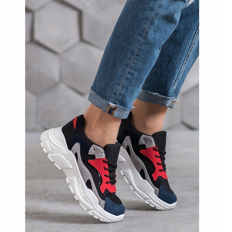 SHELOVET Sneakers in tessuto multicolore 2