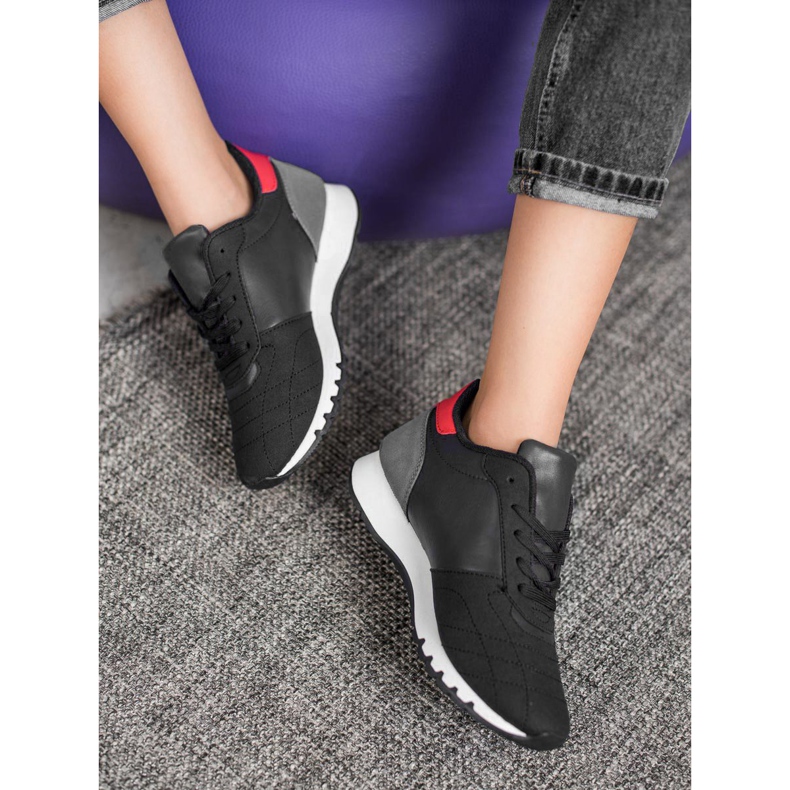 SHELOVET Scarpe sportive nero rosso multicolore 2