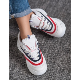 Weide Scarpe alla moda sulla piattaforma bianca 2