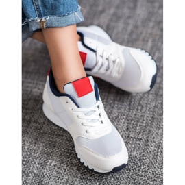 SHELOVET Scarpe sportive classiche bianco 2