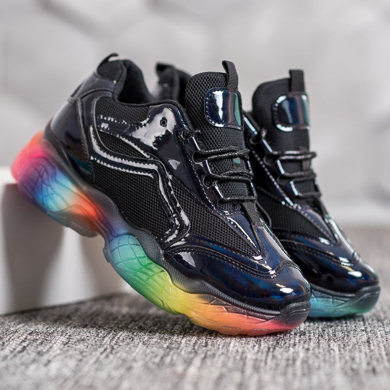 Weide Sneakers Con Suola Colorata nero multicolore 1