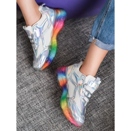 Weide Sneakers Con Suola Colorata grigio multicolore 1