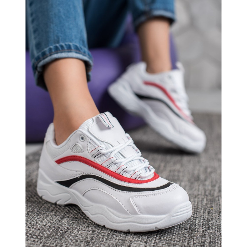 SHELOVET Sneakers bianche classiche bianco 2
