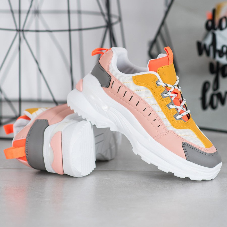 SHELOVET Scarpe alla moda sulla piattaforma multicolore 1