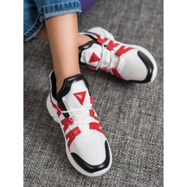 SHELOVET Comode scarpe da ginnastica alla moda bianco multicolore 2