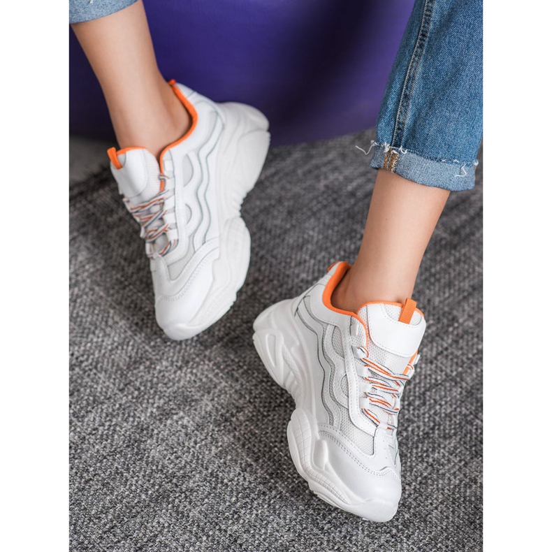 SHELOVET Scarpe Da Ginnastica Sulla Piattaforma bianco 2