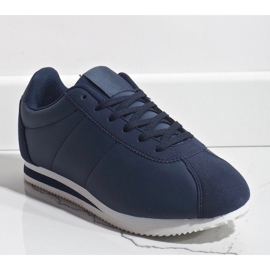 Scarpe sportive da donna blu navy alla moda 7-7925B 1