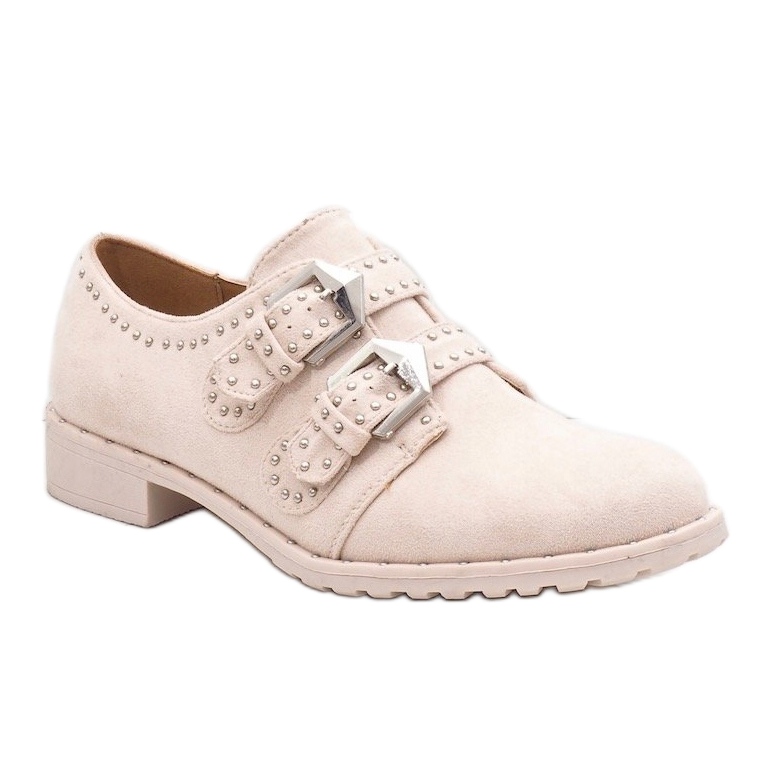 Scarpe beige con borchie ES8500 1
