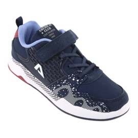 Scarpe sportive per bambini American club BS03 blu navy bianco 1
