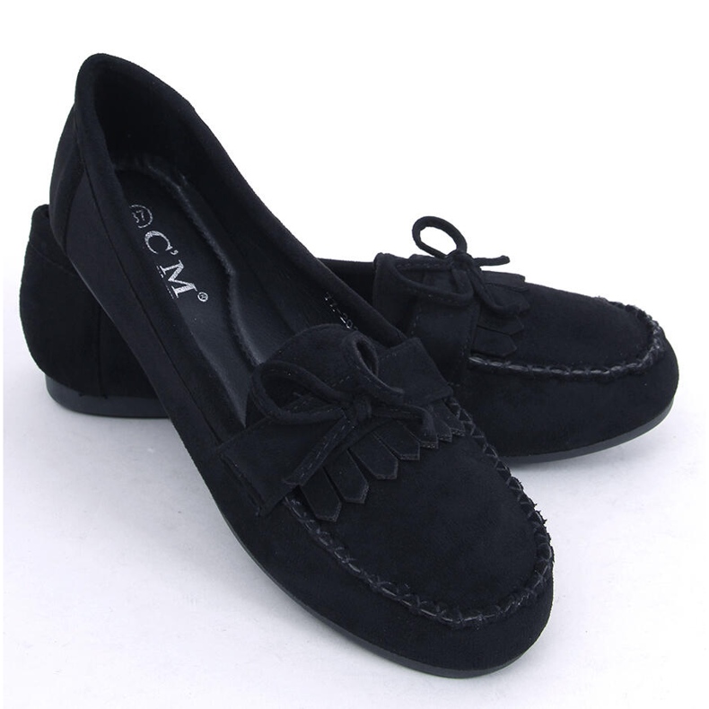 Mocassini classici neri da donna 77-202 Black nero 1